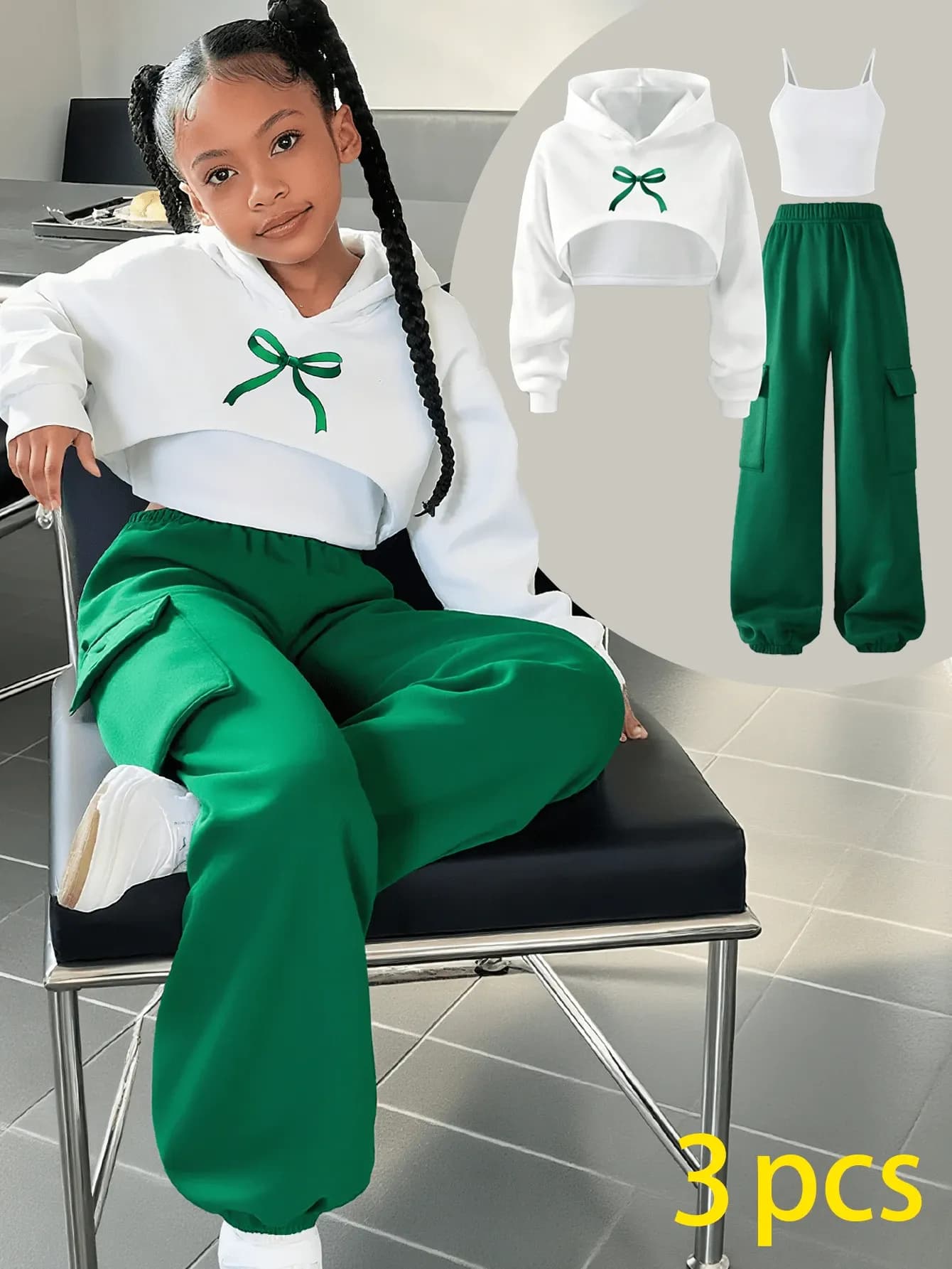 Conjunto de blusa de manga